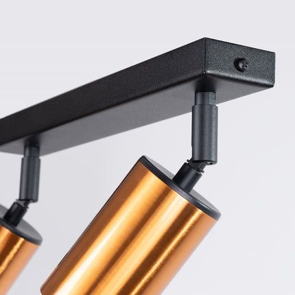 Détail de la barre noire du Plafonnier Acier Luxe 2