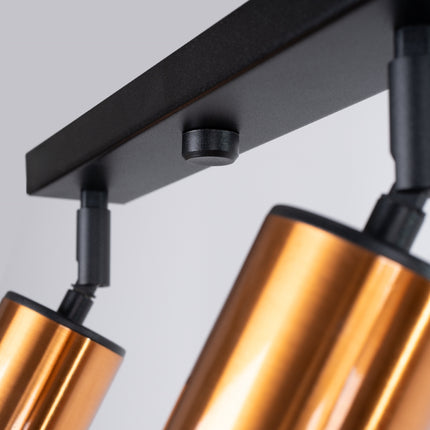 Détail de la barre noire du Plafonnier Acier Luxe 4
