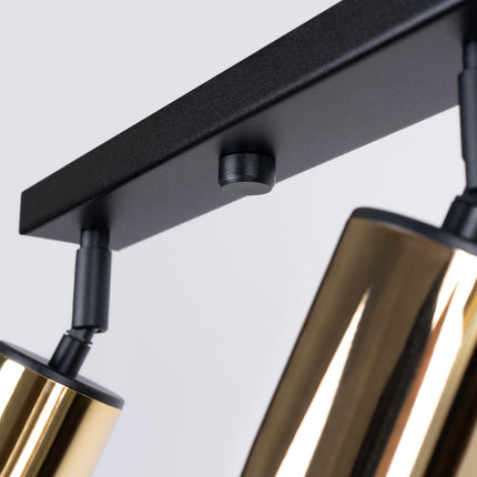 Détail de la barre noire du Plafonnier Acier Luxe 4