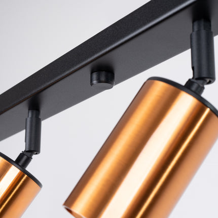 Détail de la barre noire du Plafonnier Acier Luxe 6