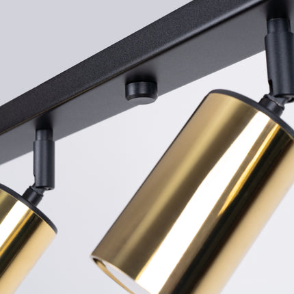 Détail de la barre noire du Plafonnier Acier Luxe 6