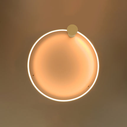 Coupe technique du profil aluminium de l'Anneau Solis avec bandeau LED intégré