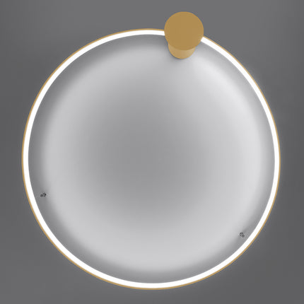 Coupe technique du profil aluminium de l'Anneau Solis avec bandeau LED intégré