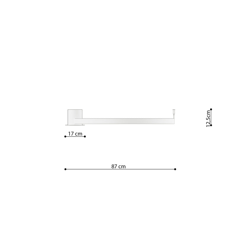 Dimensions Deckenleuchte Anneau Solis 78 cm Gold Aluminium LED 3000K