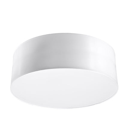 Plafonnier Arène 25 blanc en PVC sur fond neutre