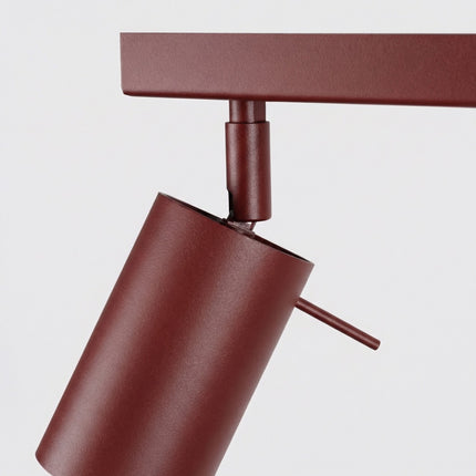 Plafonnier Barre 4 Spots Orientables Bordeaux, détail de la fixation