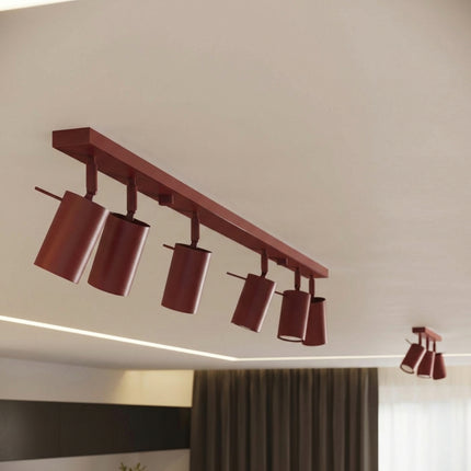 Plafonnier Barre 6 Spots Orientables Bordeaux, mise en situation 3
