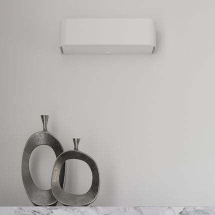 plafonnier carré en tissu blanc 45 cm, intérieur contemporain