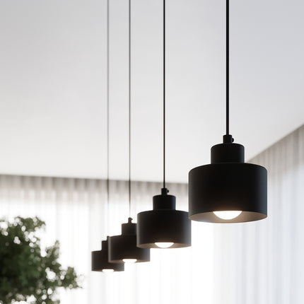 Notice d'installation du plafonnier cloche design 2 feux noir mat Sovala