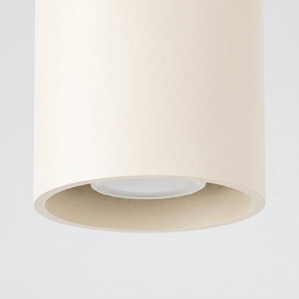Plafonnier Cylindre LED beige clair, vue de détail
