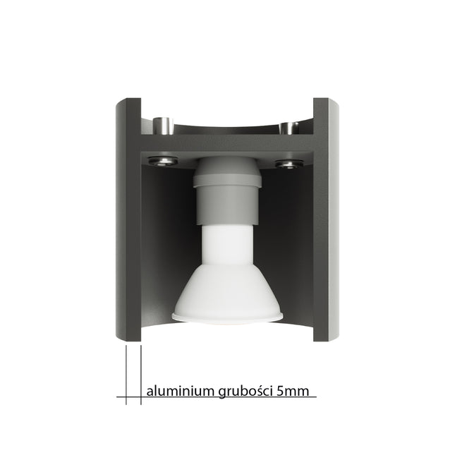 Plafonnier cylindre LED blanc projetant un faisceau net