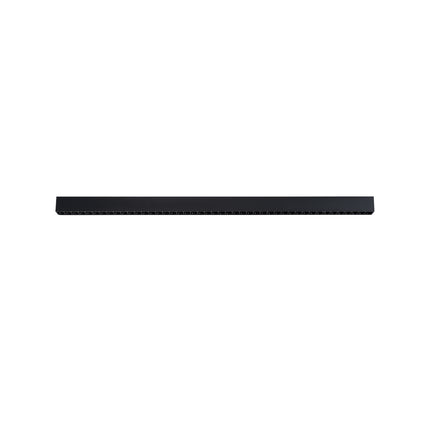 Plafonnier Design Poutre 120 cm noir sur fond neutre, packshot