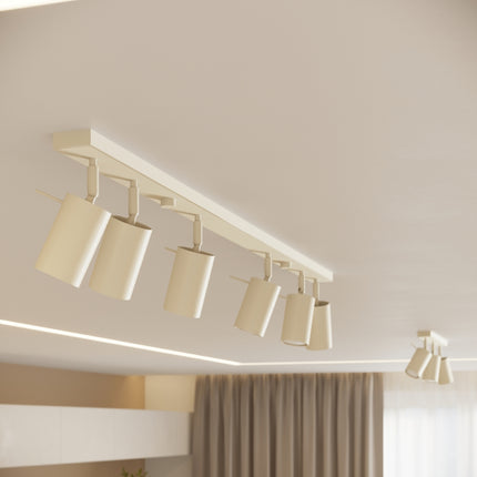 Plafonnier Directionnel 2 Spots LED Beige, mise en situation 3