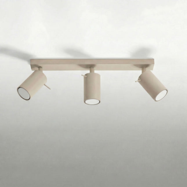 Plafonnier Directionnel 3 Spots LED Taupe, vue en situation