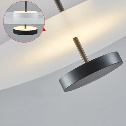 Plafonnier double cercle diffusant une lumière douce et homogène