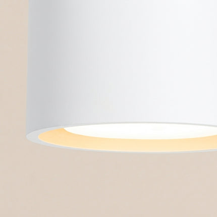Plafonnier double Pastille blanc, vue de détail
