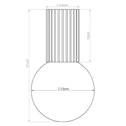 Plafonnier Halo vert olive IP44, cylindre nervuré en aluminium et globe en verre opalin, vue 9