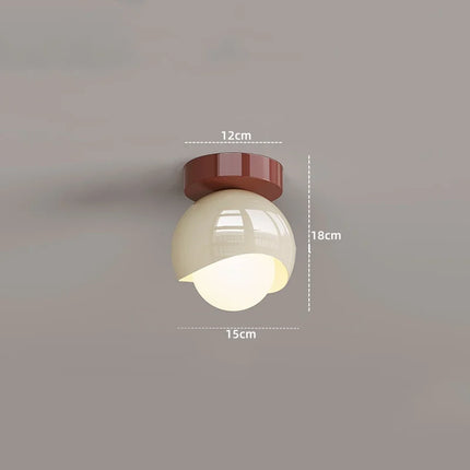 Ceiling light in Nordic glass diffusing an LED soft light and even