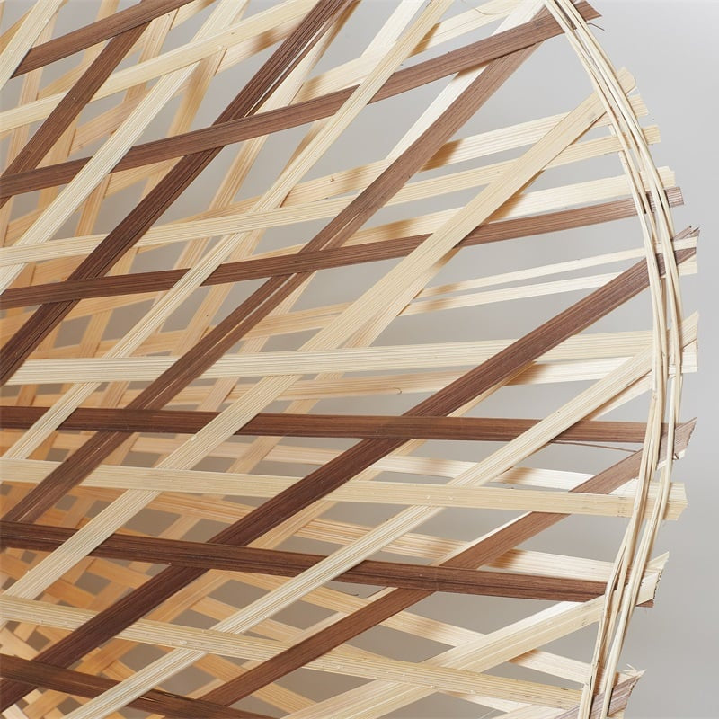 Dimensions Lámpara de techo Madura Bambú natural y marrón 60 cm