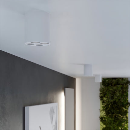 Fiche technique du plafonnier multi-spot blanc LED, puissance et température de couleur