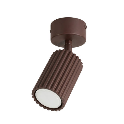 Plafonnier Oslo 1 spot orientable brun chocolat, packshot sur fond blanc