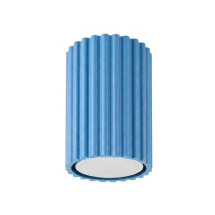 Plafonnier Oslo 10 bleu azur, packshot sur fond blanc