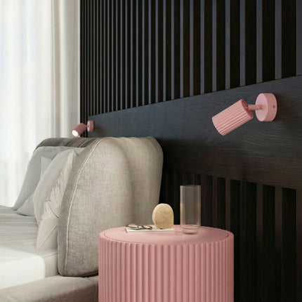 Plafonnier Oslo 3 Spots Orientables Aluminium Rose Poudré, mise en situation 3