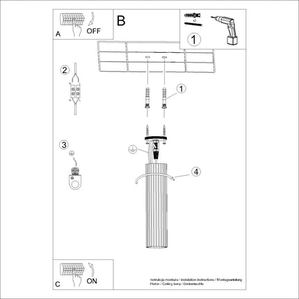 Plafonnier Oslo 30 vert olive, vue d'ensemble du luminaire cylindrique en aluminium