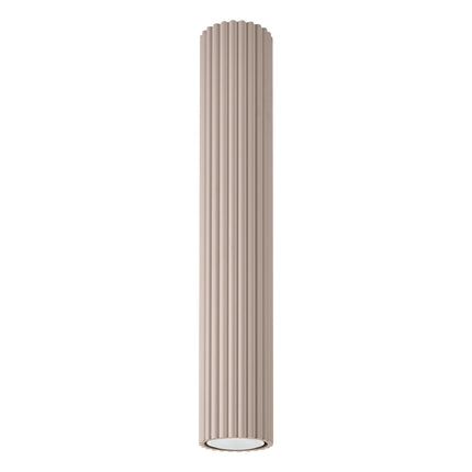 Plafonnier Oslo 40 Aluminium Cannelé Taupe, packshot sur fond blanc