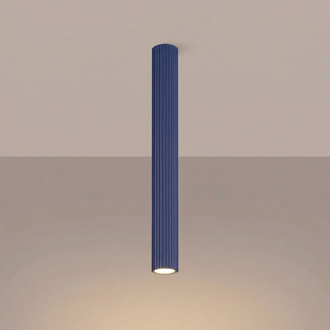 Oslo ceiling light 60 ultramarine blue, light on