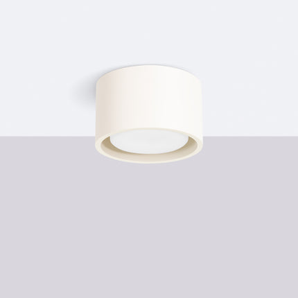 Plafonnier Pastille beige, vue en situation
