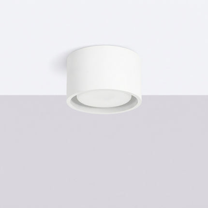 Plafonnier Pastille blanc, vue en situation