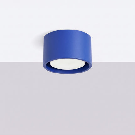 Plafonnier Pastille bleu outremer, vue en situation