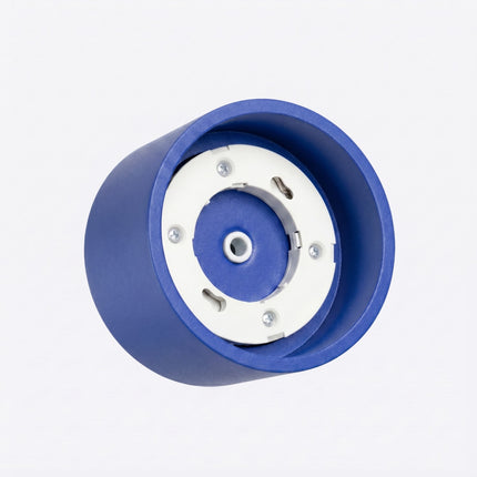 Plafonnier Pastille bleu outremer, vue sur fond coloré