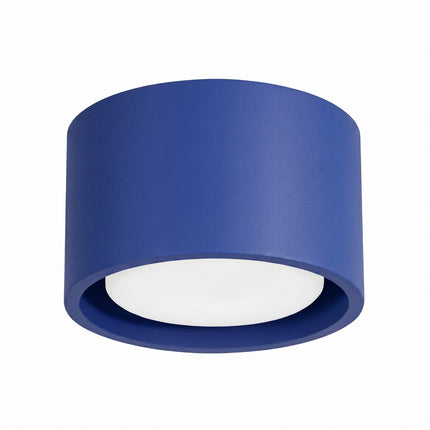 Plafonnier Pastille bleu outremer, packshot sur fond blanc