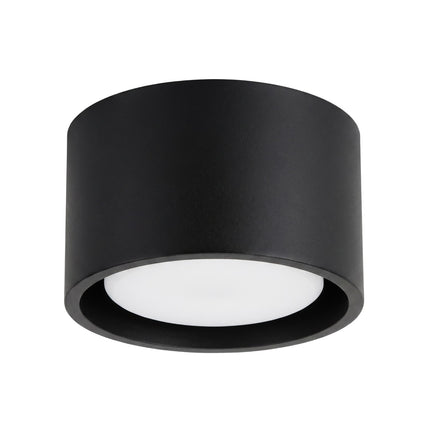 Plafonnier Pastille noir, packshot sur fond blanc
