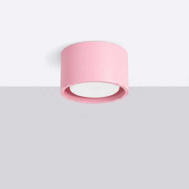 Plafón Pastilla rosa empolvado, vista ambientada