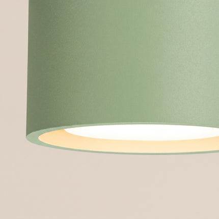 Plafonnier Pastille vert sauge, vue de détail