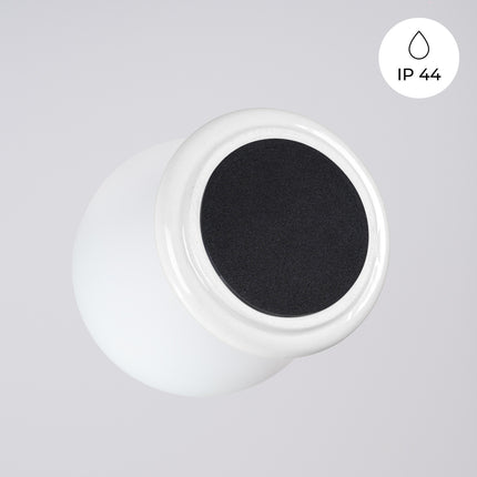 plafonnier perle céramique blanc ip44, mécanisme de montage