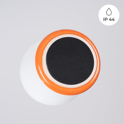 plafonnier perle céramique orange ip44, mécanisme de montage