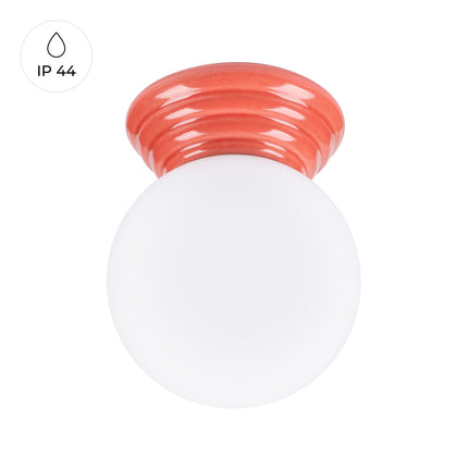 plafonnier perle céramique pêche ip44, vue produit