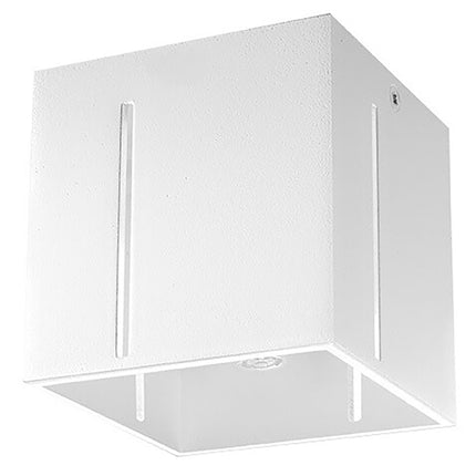Plafonnier Pixar blanc en aluminium dans une ambiance chaleureuse