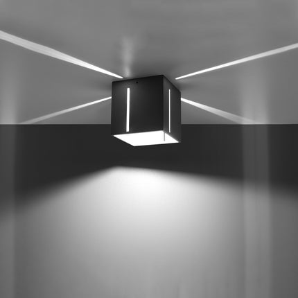 Plafonnier Pixar gris en aluminium en situation dans un intérieur moderne
