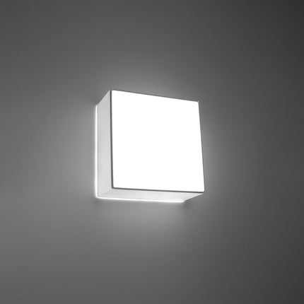 Plafonnier Plateforme carré 25 blanc dans un bureau