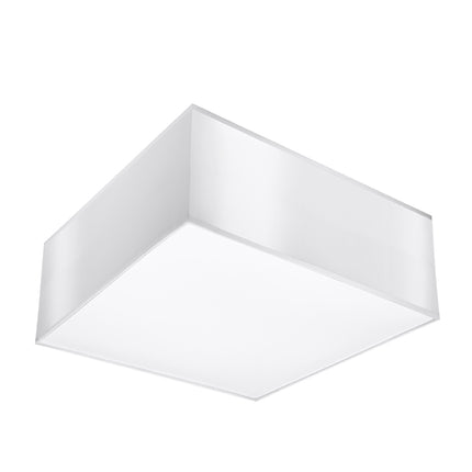 Plafonnier Plateforme carré 25 blanc en PVC sur fond neutre