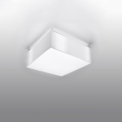 Plafonnier Plateforme carré 25 blanc au plafond d'un salon