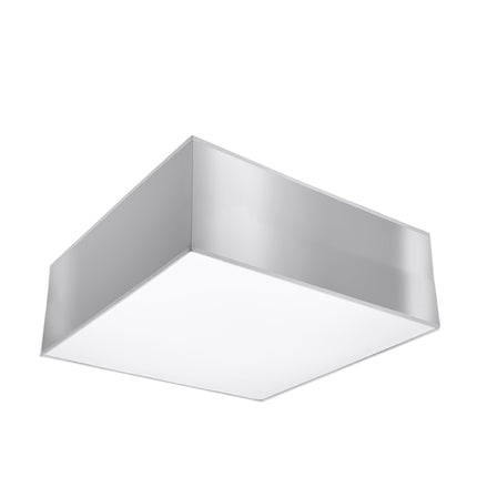 Plafonnier Plateforme carré 25 gris en PVC sur fond neutre