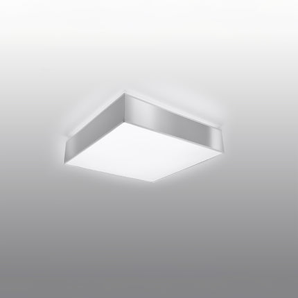 Plafonnier Plateforme carré 25 gris au plafond d'un salon