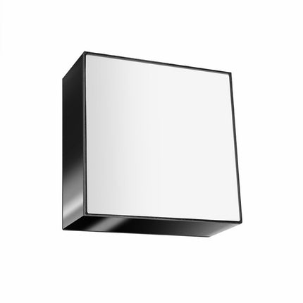 Plafonnier Plateforme carré 25 noir dans une chambre