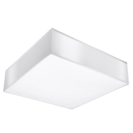 Plafonnier Plateforme carré 35 blanc en PVC sur fond neutre